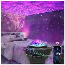 Star Projector Galaxy Light Projector with Remote Control & Bluetooth Music Speaker, Multiple Colors 360 Rotational Dynamic Projections (Pack of 1)