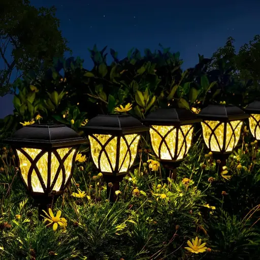 Solar Pathway Lights Outdoor, LED Decorative Solar Garden Lights, Waterproof Outdoor Lights for Landscapes (Pack of 2)